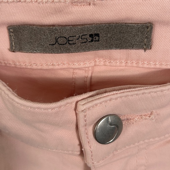 Joe's Flawless The Icon Pants Light Pink Mid Rise Skinny Size 28 - Picture 4 of 7